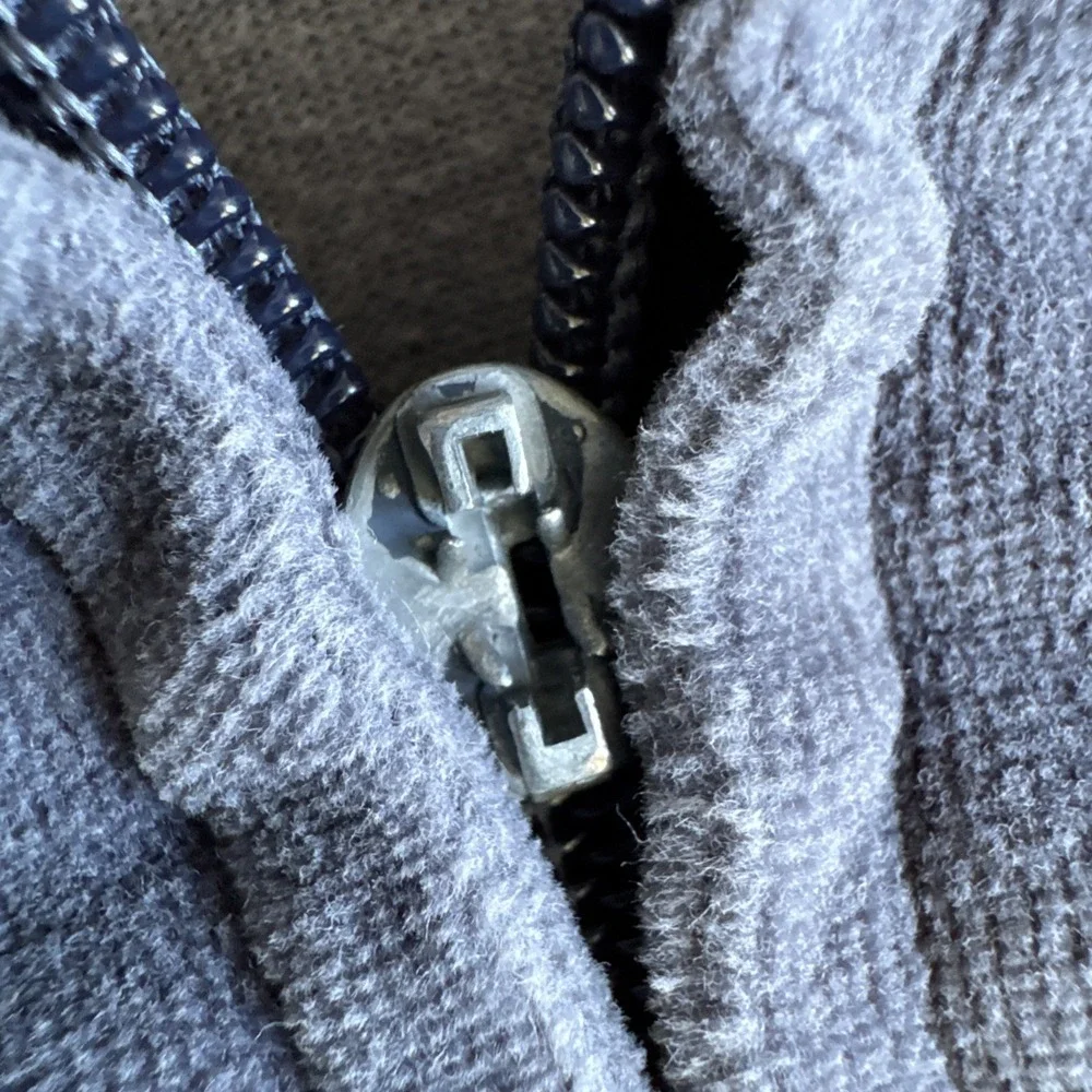 Vintage Y2K Sean John Velour‎ Track Jacket Mens Sz L Blue Baggy Hip Hop Zip Flaw